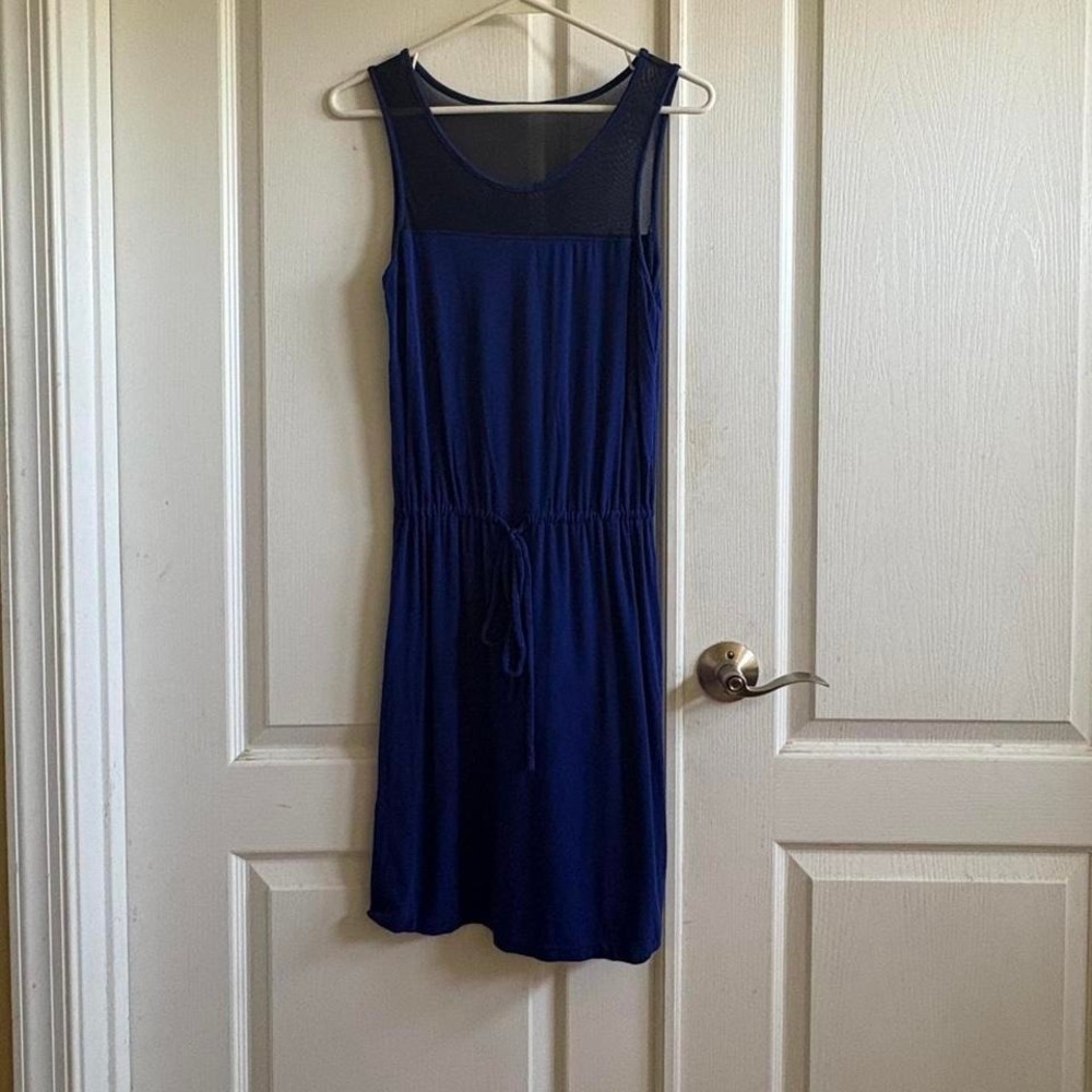 Casual Blue The Limited Midi Dress with Mesh Back and‎ Cinch Waist - Picture 8 of 8